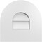 Ekena Millwork Round Top Surface Mount PVC Gable Vent: Non-Functional, w/ 3-1/2"W x 1"P Standard Frame, 12"W x 12"H GVPRT12X1201SN - alternate 1